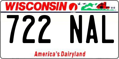 WI license plate 722NAL