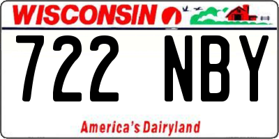 WI license plate 722NBY