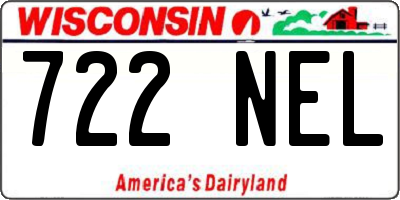 WI license plate 722NEL
