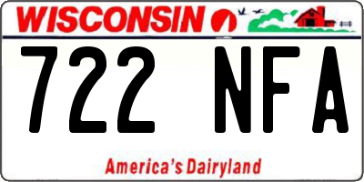 WI license plate 722NFA
