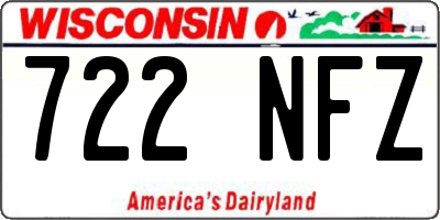 WI license plate 722NFZ