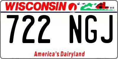 WI license plate 722NGJ