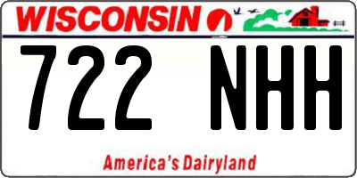 WI license plate 722NHH