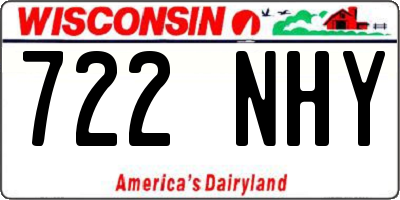 WI license plate 722NHY