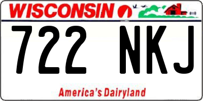 WI license plate 722NKJ