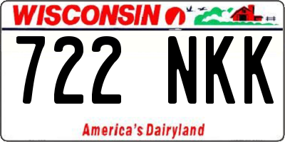 WI license plate 722NKK