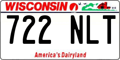 WI license plate 722NLT