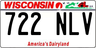 WI license plate 722NLV
