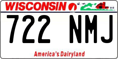 WI license plate 722NMJ