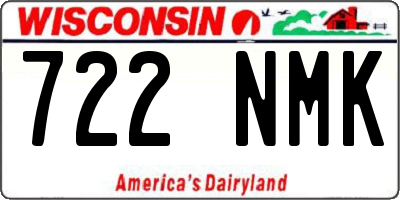 WI license plate 722NMK