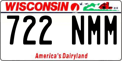WI license plate 722NMM