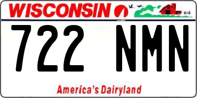 WI license plate 722NMN
