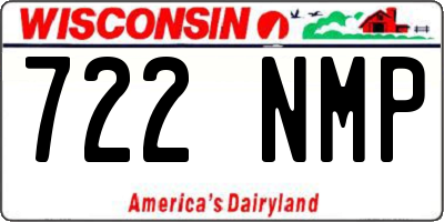 WI license plate 722NMP