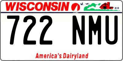 WI license plate 722NMU