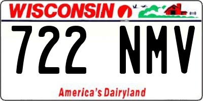 WI license plate 722NMV
