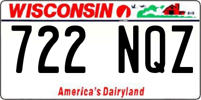 WI license plate 722NQZ
