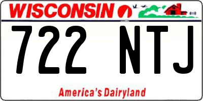 WI license plate 722NTJ