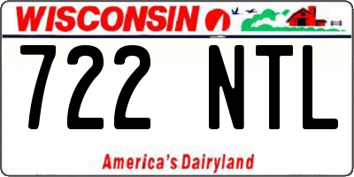 WI license plate 722NTL