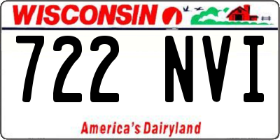 WI license plate 722NVI