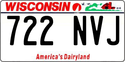WI license plate 722NVJ