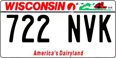 WI license plate 722NVK