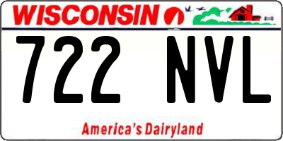 WI license plate 722NVL