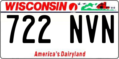 WI license plate 722NVN