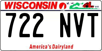 WI license plate 722NVT