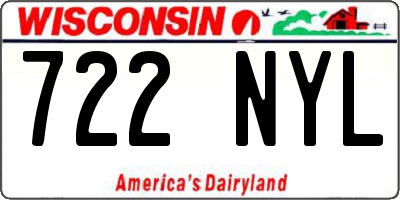 WI license plate 722NYL