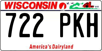 WI license plate 722PKH
