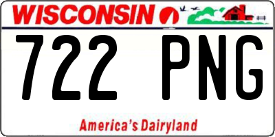 WI license plate 722PNG