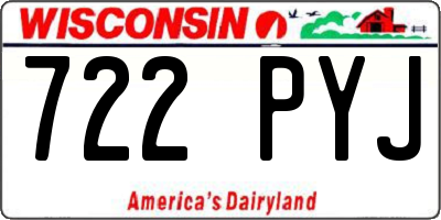WI license plate 722PYJ