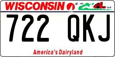 WI license plate 722QKJ