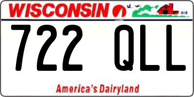WI license plate 722QLL