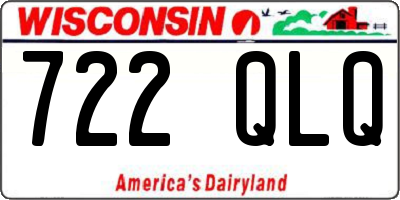 WI license plate 722QLQ