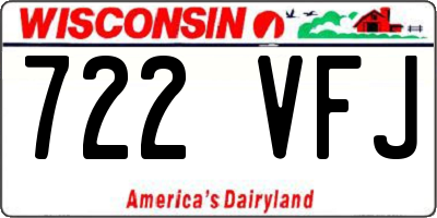 WI license plate 722VFJ