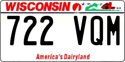 WI license plate 722VQM