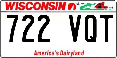 WI license plate 722VQT