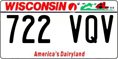 WI license plate 722VQV