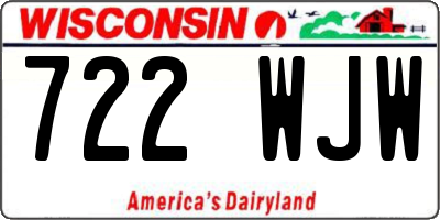 WI license plate 722WJW