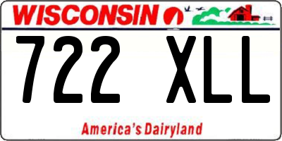 WI license plate 722XLL