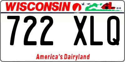 WI license plate 722XLQ