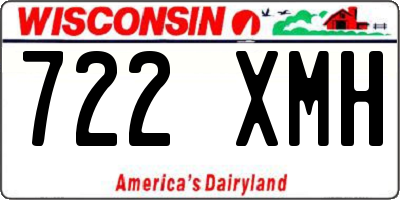 WI license plate 722XMH