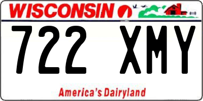 WI license plate 722XMY