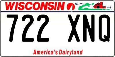WI license plate 722XNQ