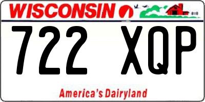 WI license plate 722XQP