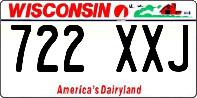 WI license plate 722XXJ