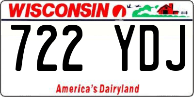 WI license plate 722YDJ