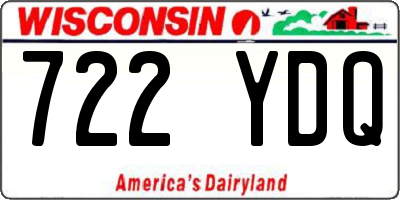 WI license plate 722YDQ