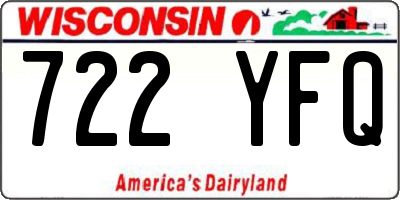 WI license plate 722YFQ
